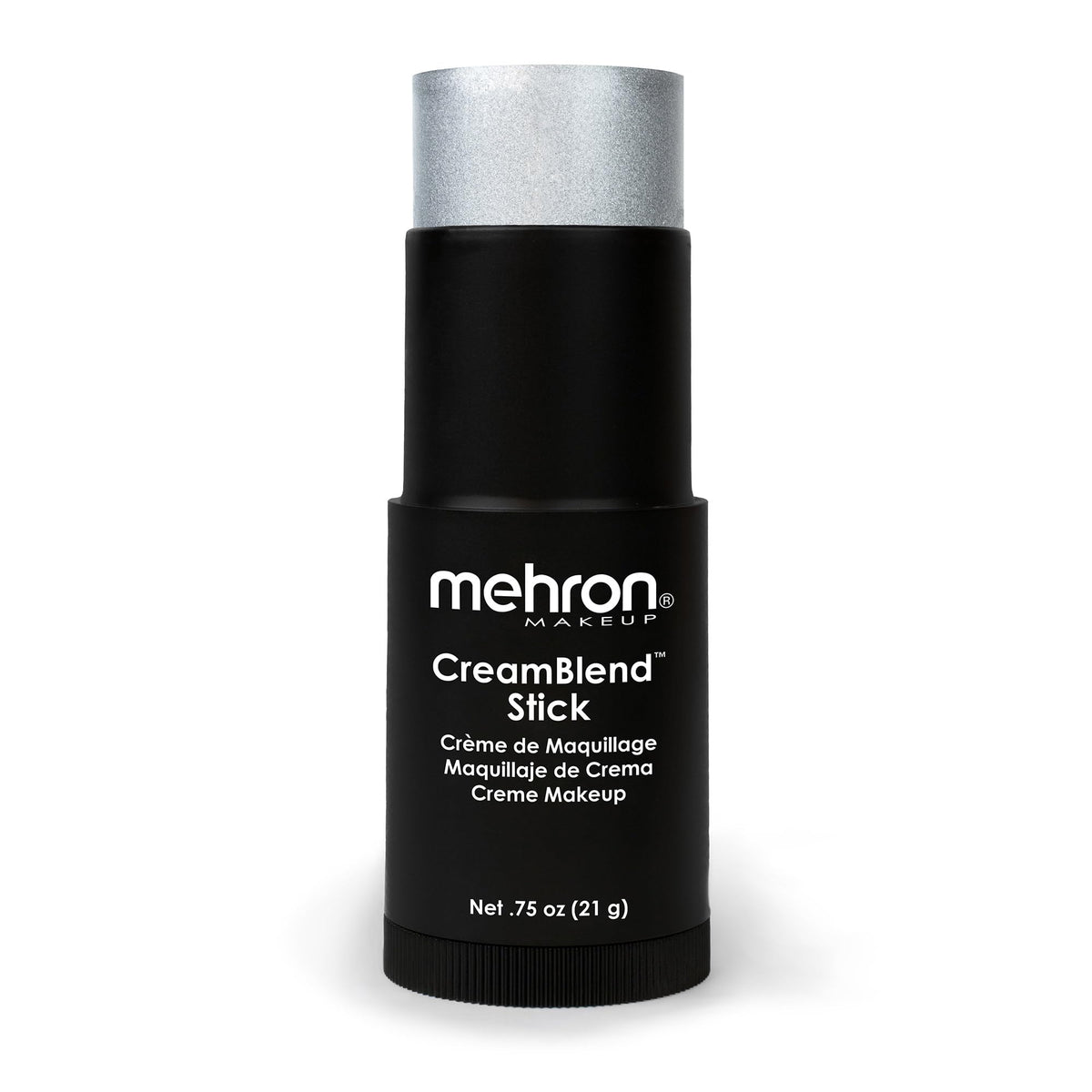 Mehron CreamBlend Stick silver packaging showing pro-grade color.