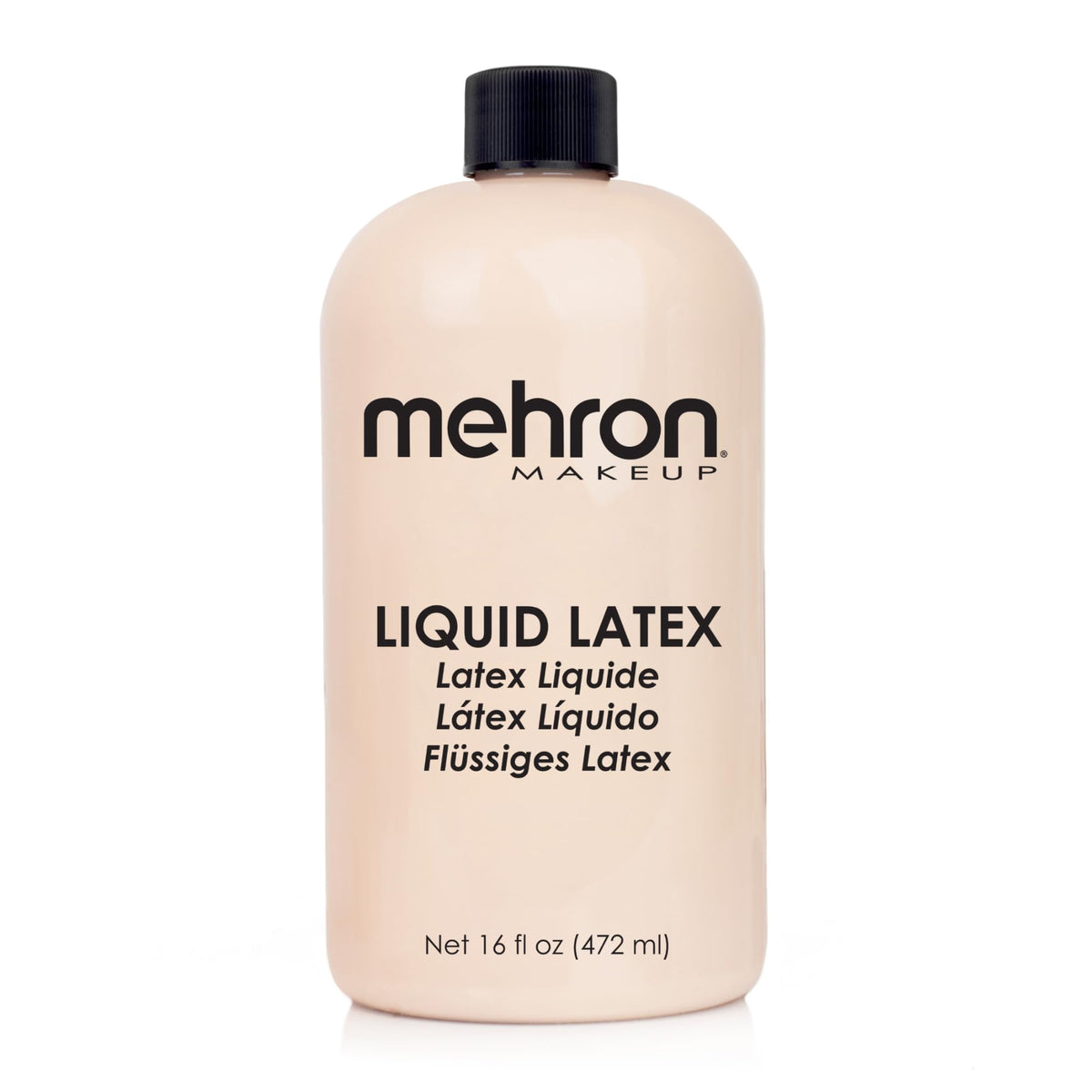 Mehron Liquid Latex 16oz bottle for professional adhesives and FX.