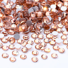 Meibite Champagne flatback rhinestones on nails for radiant sparkle