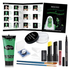 MEICOLY brushes and sponges with instructions support easy makeup application