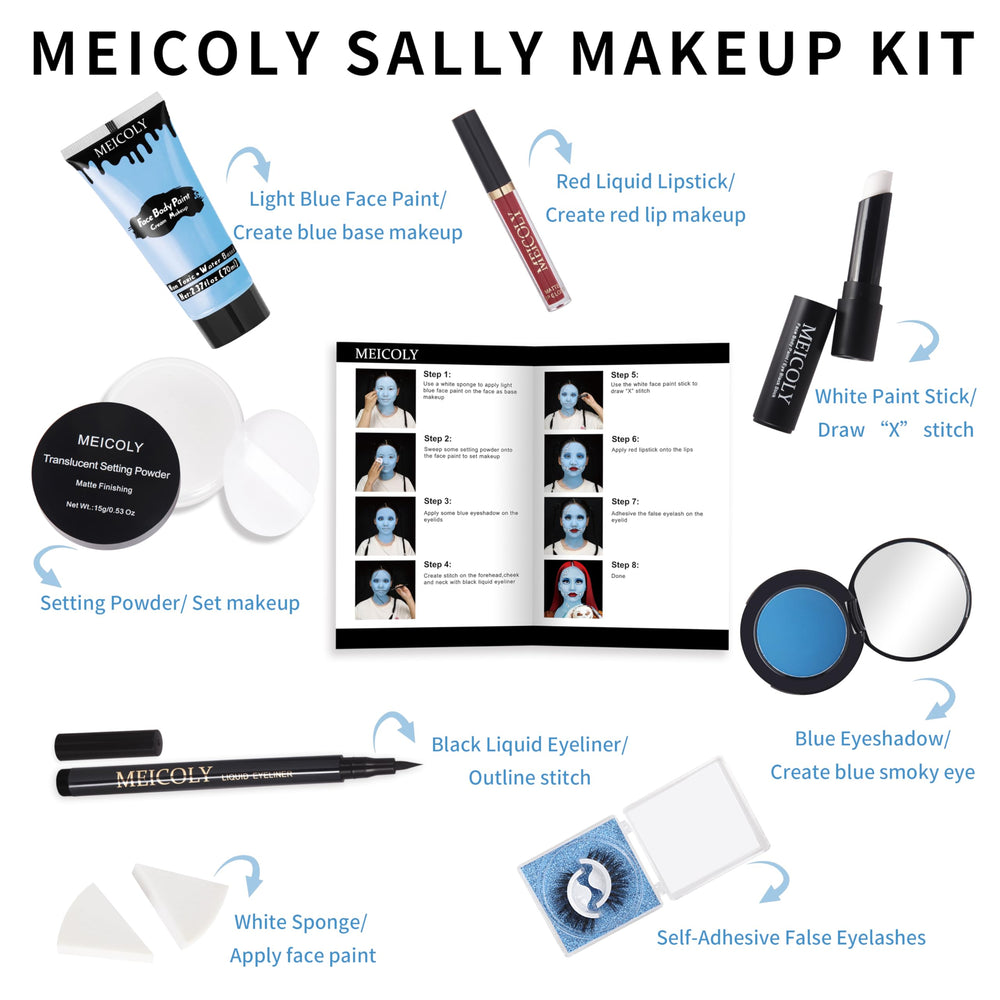 MEICOLY Sally kit red liquid lipstick for bold accents.