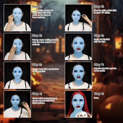 MEICOLY Sally kit white face paint stick for detailing.
