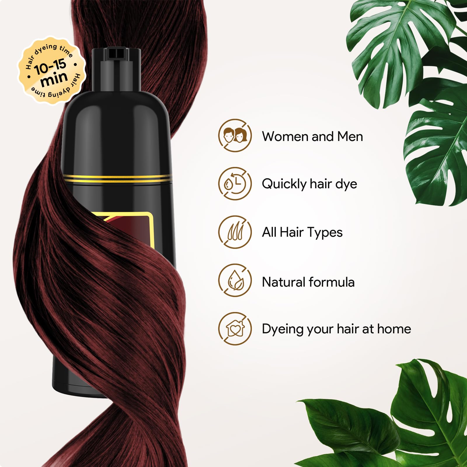 Meidu herbal formula natural ingredients for nourished hair.