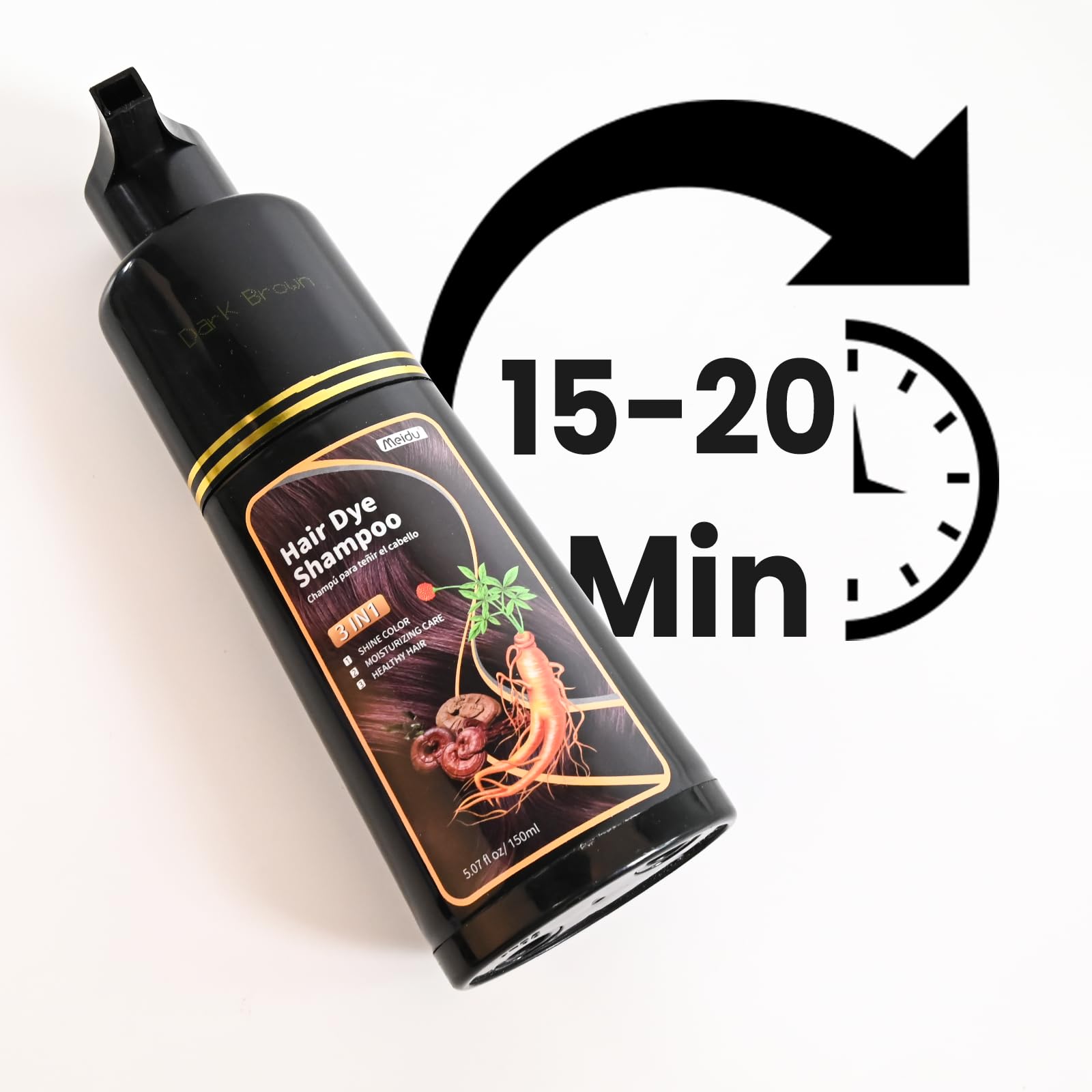Meidu color developing in 15–20 minutes for quick home routine.