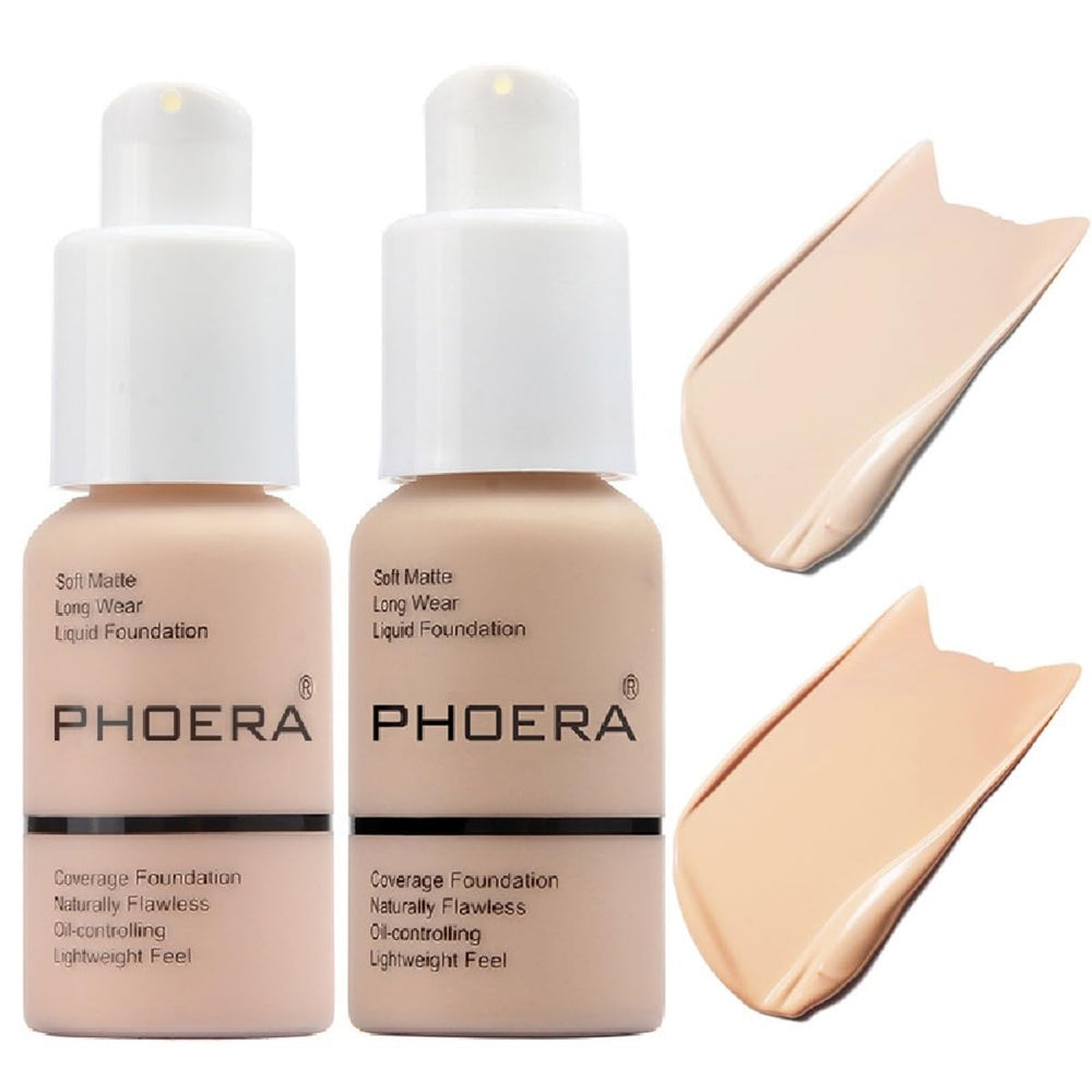 Meifen Foundation 101 Porcelain bottle displaying full coverage and soft matte finish