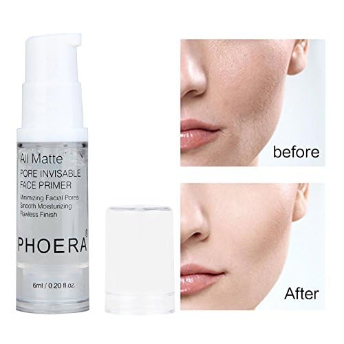 Close-up of Meifen PHOERA primer creating a matte finish on skin
