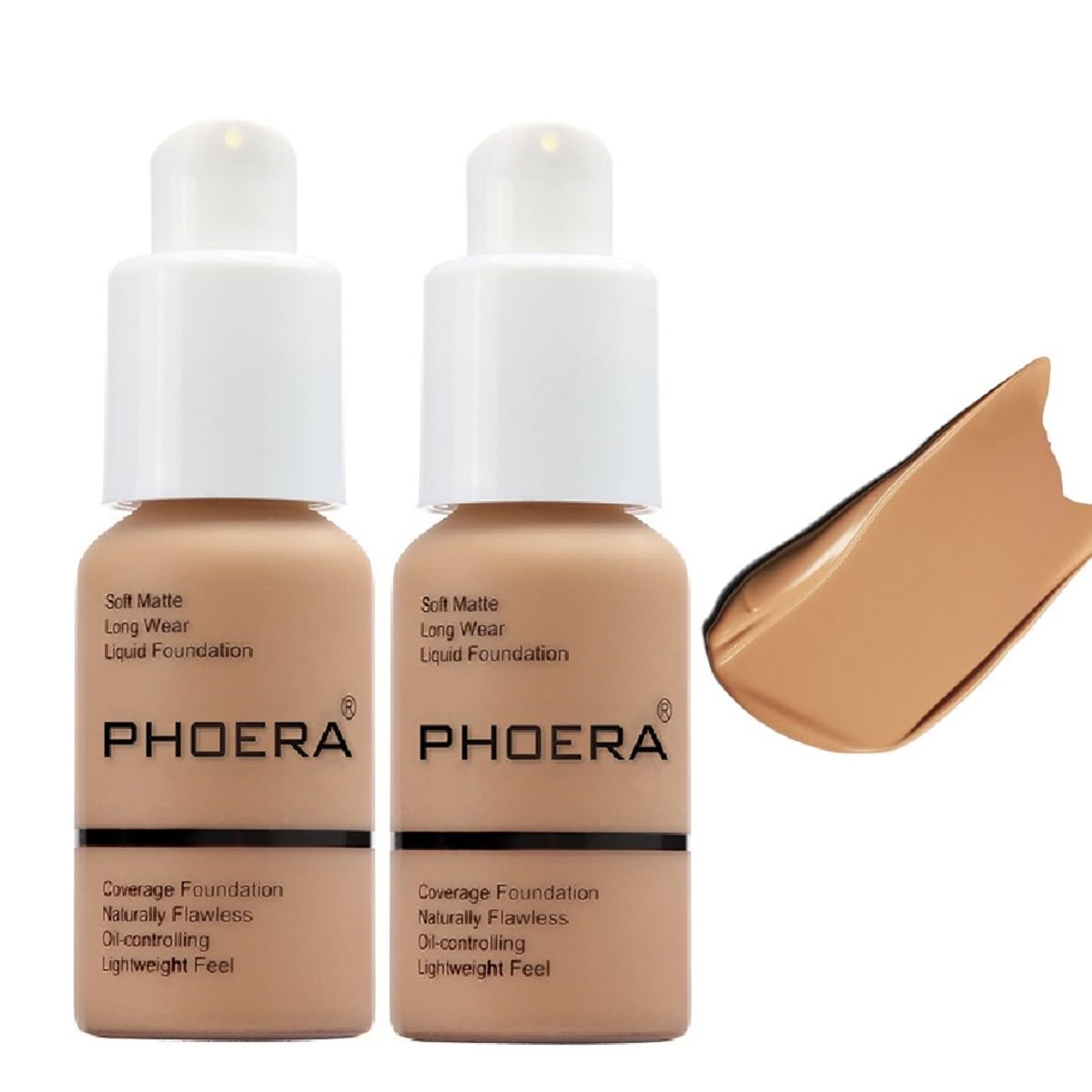Meifen Phoera Foundation 2-pack packaging close-up for premium presentation