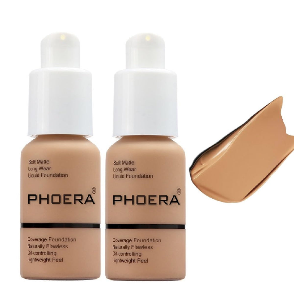 Meifen Phoera Foundation 2-pack packaging close-up for premium presentation