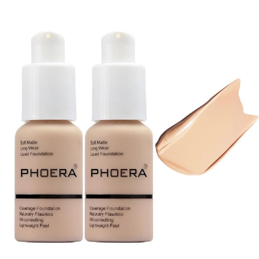 Meifen PHOERA Foundation nude102 bottle with a smooth, long-lasting finish.