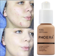 Meifen PHOERA foundation water-resistant swatch suggests long wear throughout the day