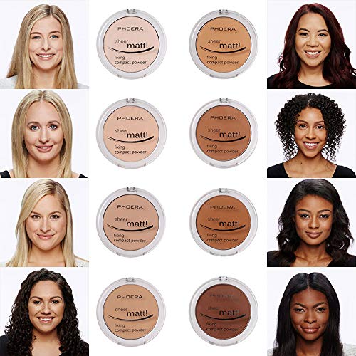 PHOERA Matte Powder delivering full coverage for flawless skin