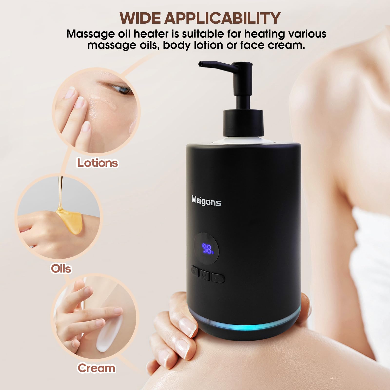 Meigons oil warmer in a spa environment enhancing client comfort and ambience.