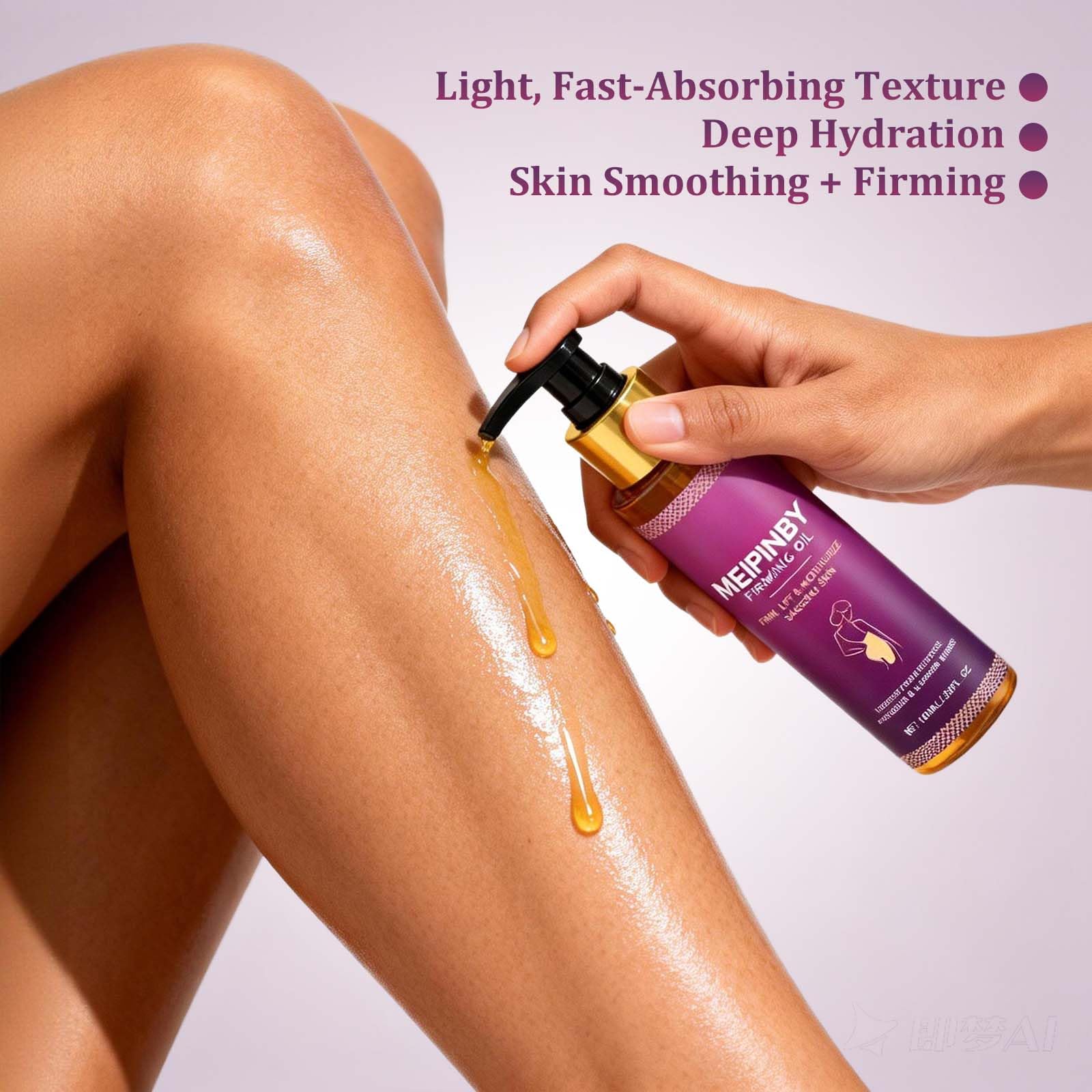 MEIPINBY post-shower routine nourishes skin for a soft, comfortable feel.