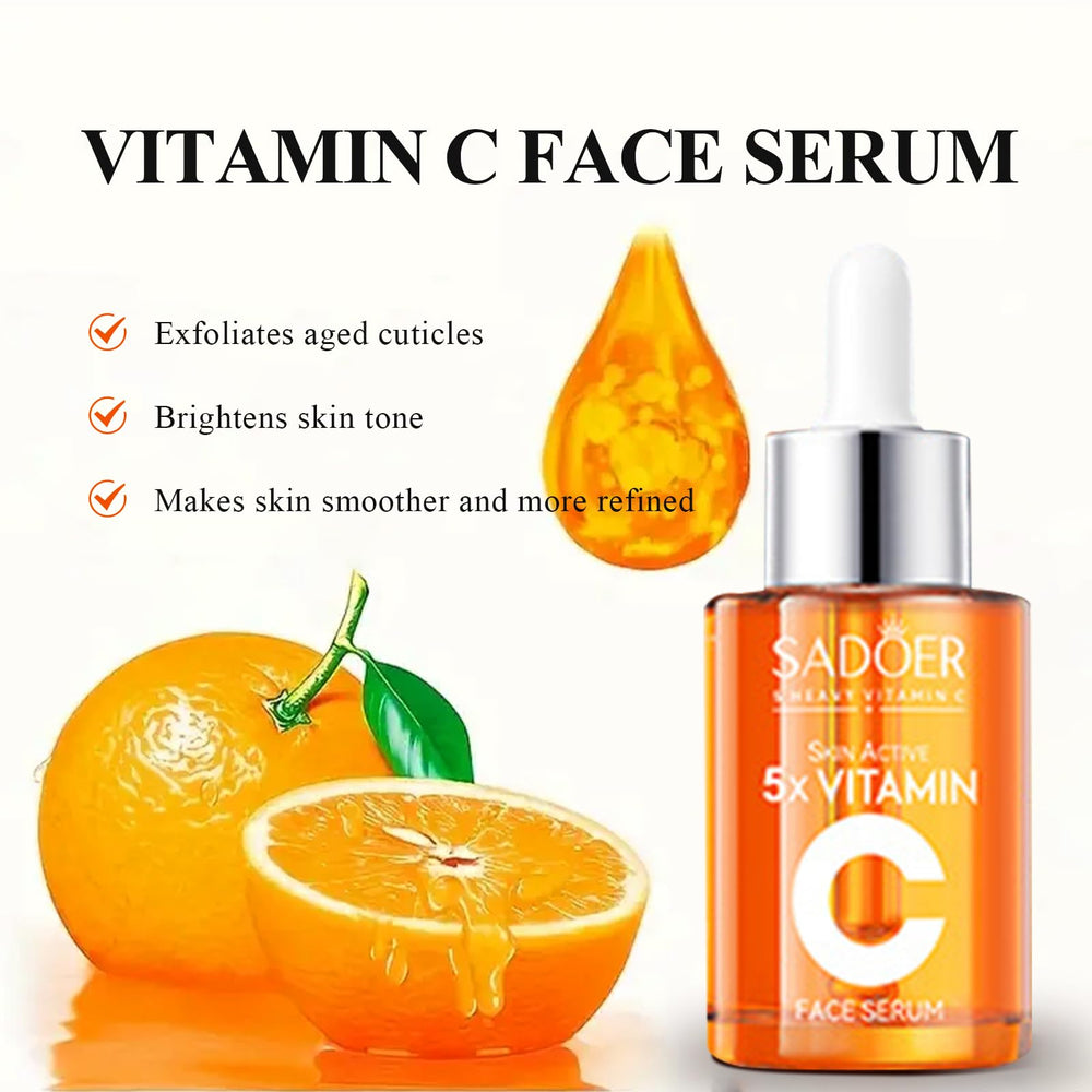 MEIYUANNAISI Vitamin C serum dropper delivers hydration and even tone potential.