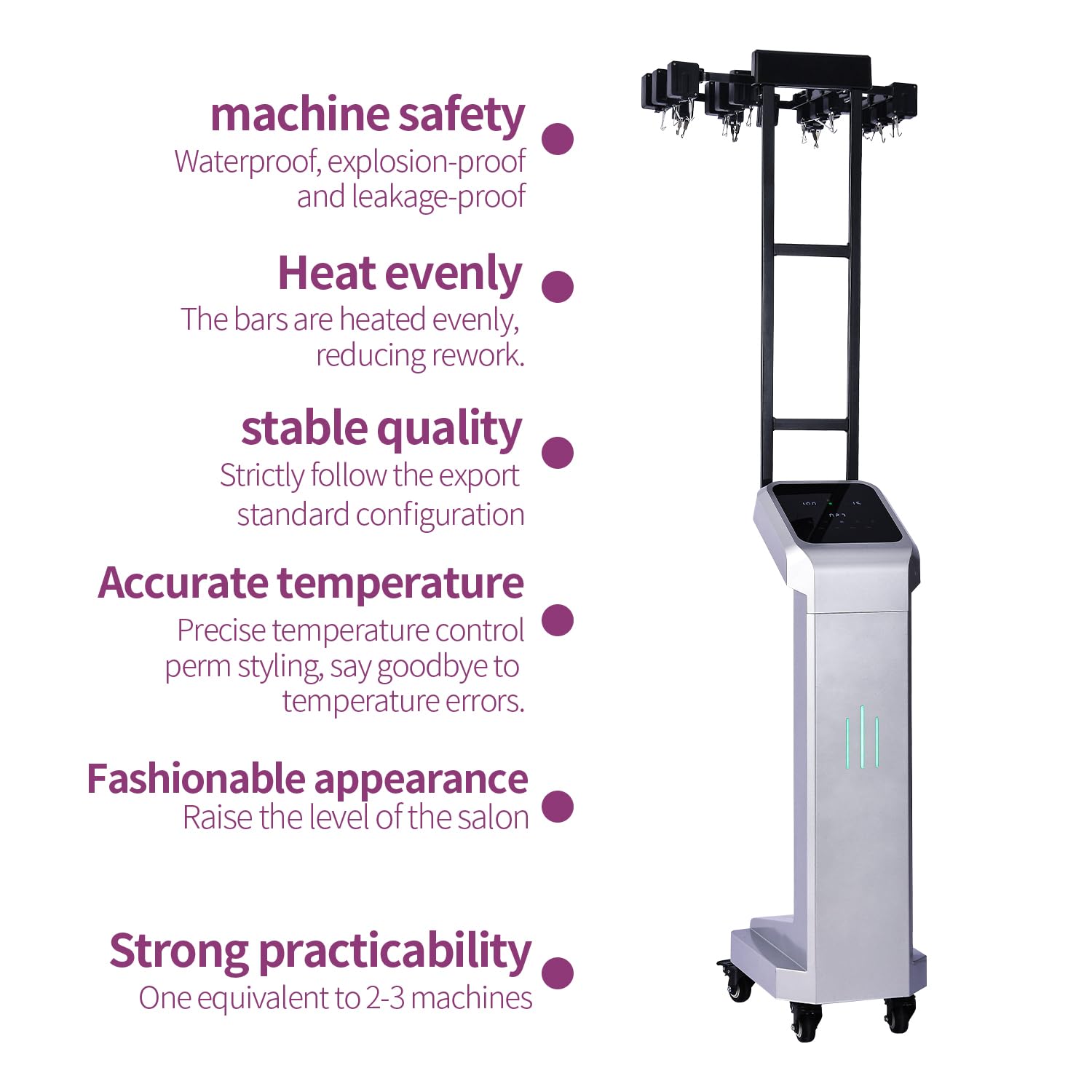 Meizhouhu ceramic styling stand supports stable salon-ready placement