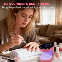 MEKK cordless mini UV light auto-sensor in action