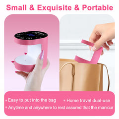 MEKK cordless mini UV light USB-C charging for universal power