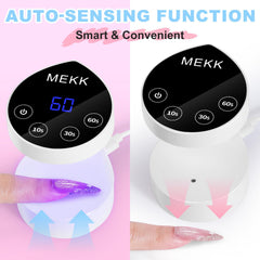 MEKK mini UV light with 4 timer modes for precise curing