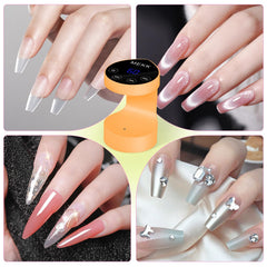 MEKK Mini UV Light's orange peach color adds stylish appeal.