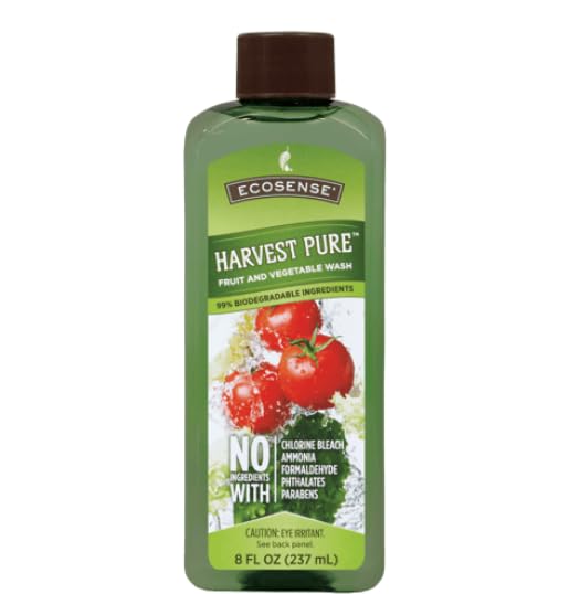 Melaleuca Eco Sense Harvest Wash bottle front view for safe produce cleaning.