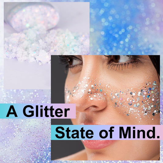 Melemando glitter stick iridescent shimmer adds vivid sparkle to outfits.