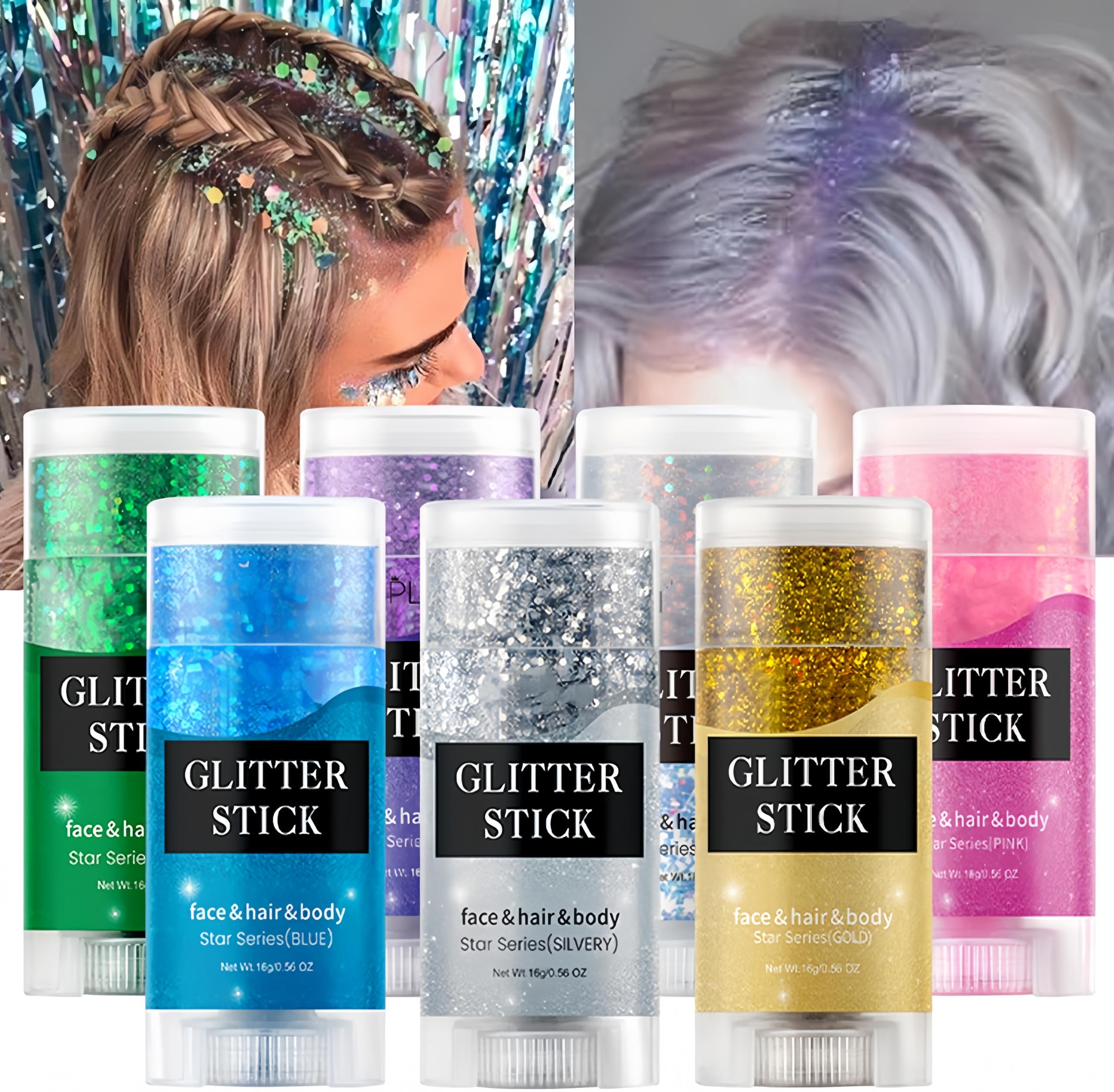 Melemando glitter stick shoulder sparkle for festival outfits.