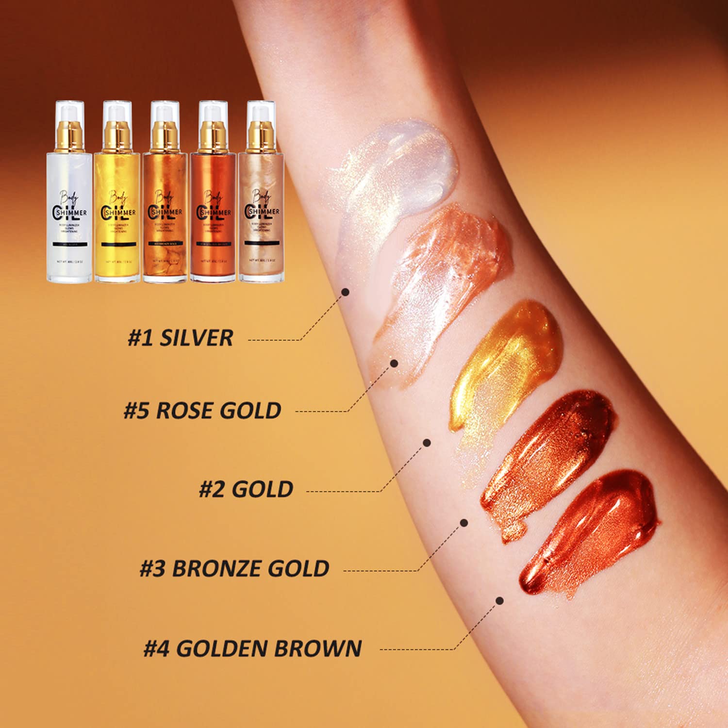 Melemando Shimmer on legs creates moonlit radiance
