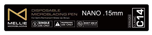 Mellie EO-sterilized microblading pen ensures safe, contamination-free use.