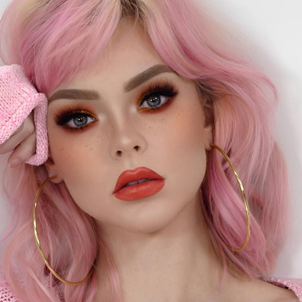 Mellow Liquid Lip Paint Barcelona swatches demonstrate rich color payoff.