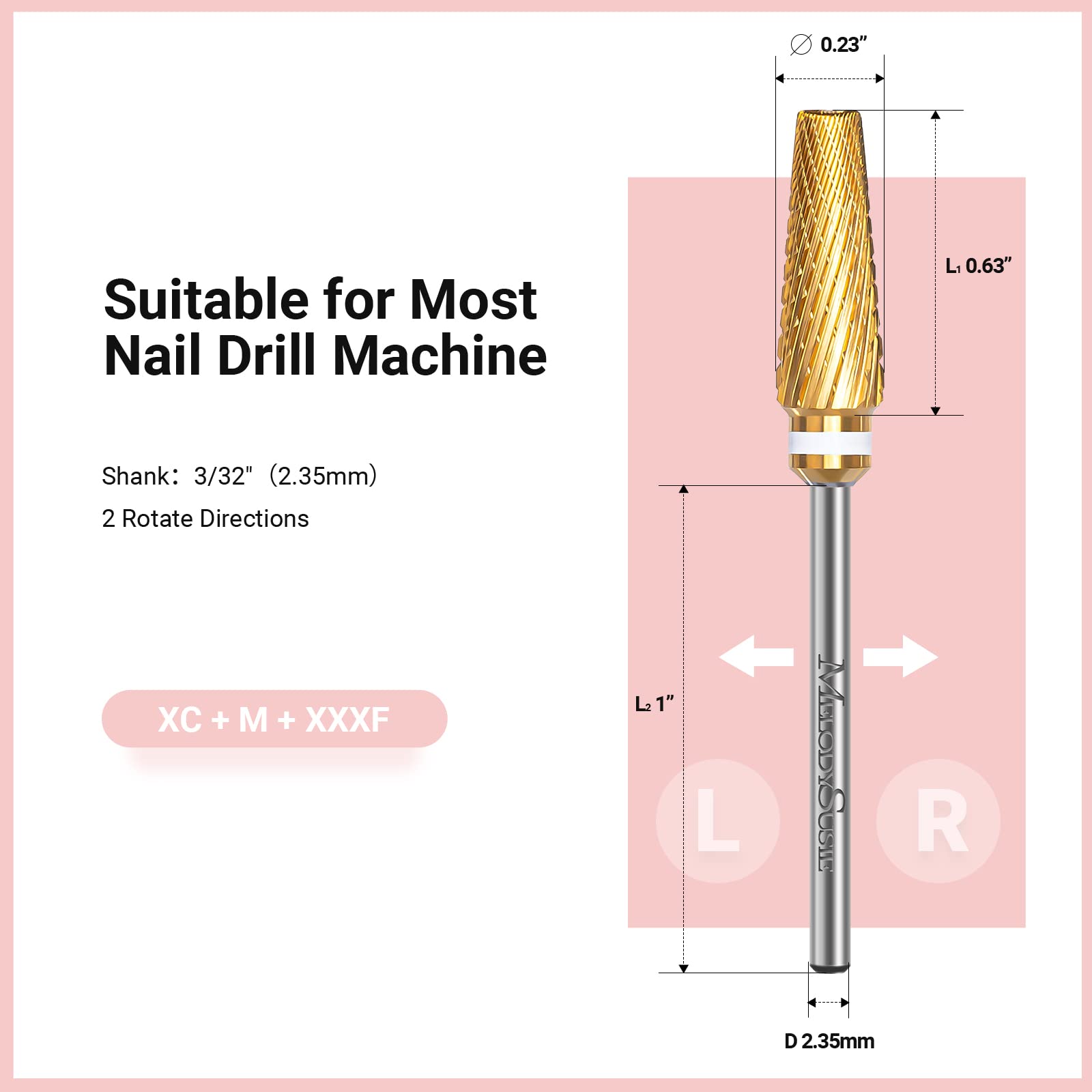 MelodySusie 3-32inch shank carbide-tungsten fits most drills