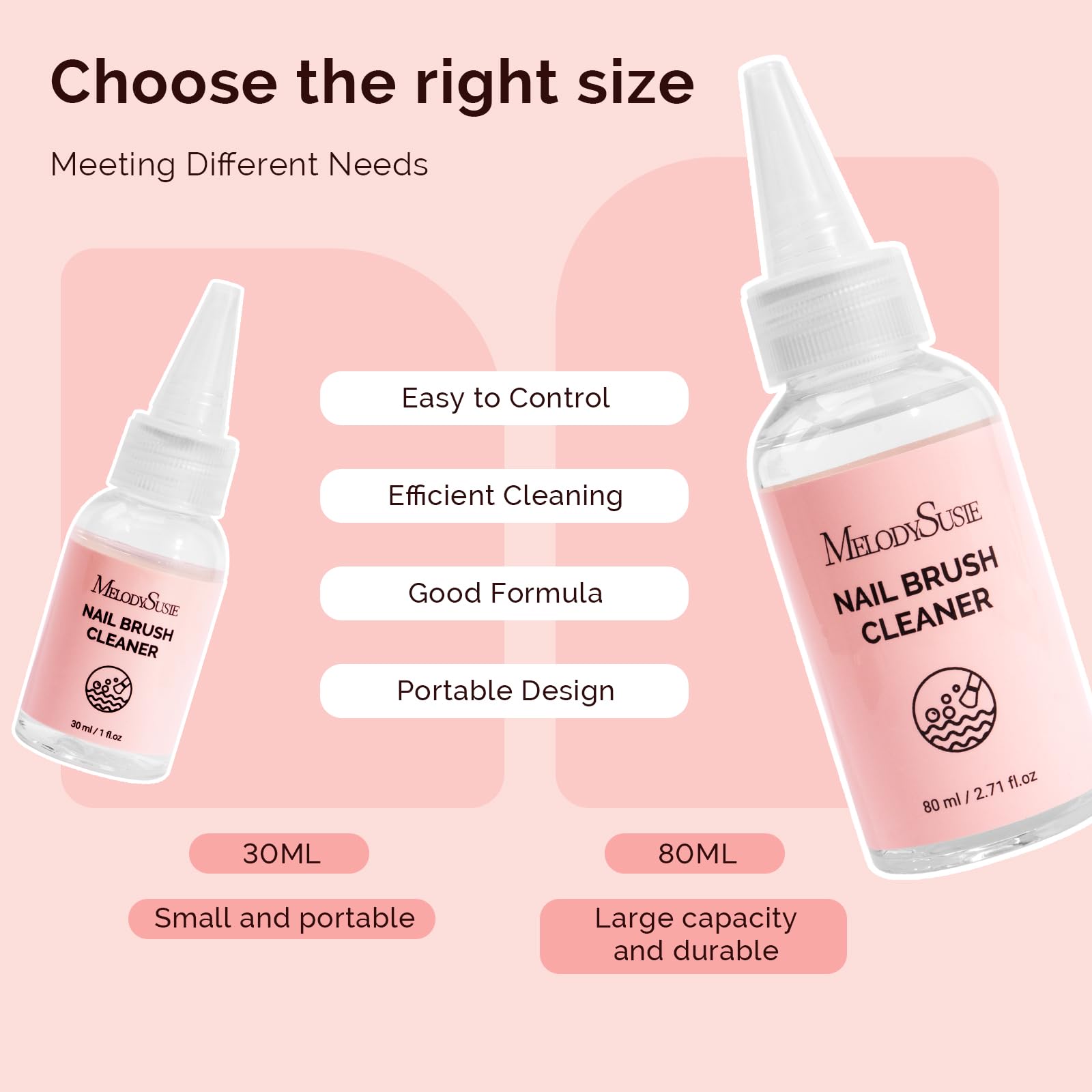 MelodySusie at-home manicure use, convenient for professional and DIY brushing care.