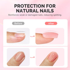 MelodySusie builder gel polish 15ml bottles showcase easy-to-control application