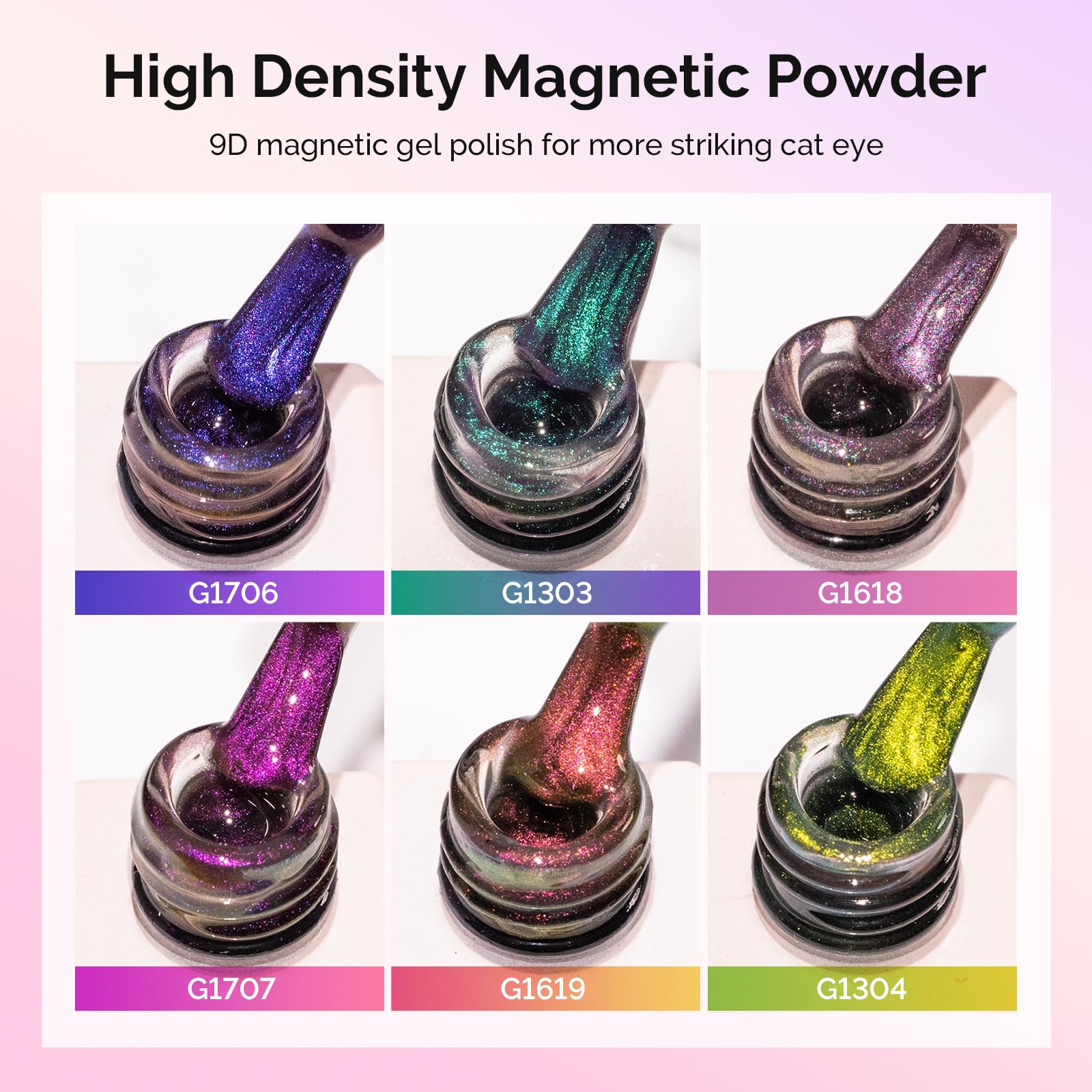 MelodySusie cat eye gel polish magnet stick enables precise 9D chameleon effects