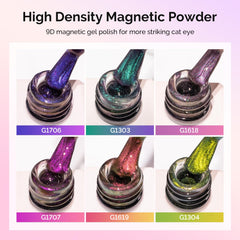 MelodySusie cat eye gel polish magnet stick enables precise 9D chameleon effects
