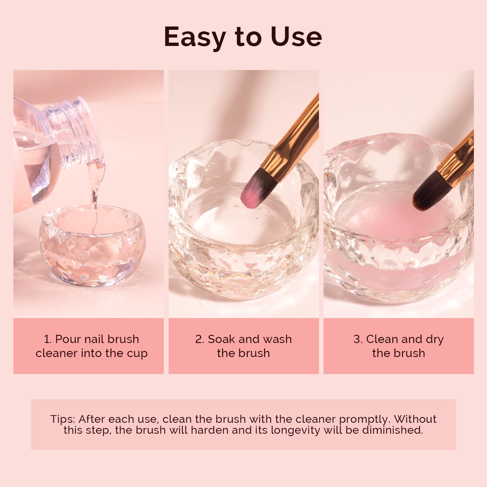MelodySusie daily-maintenance formula protects bristles during routine cleaning sessions.