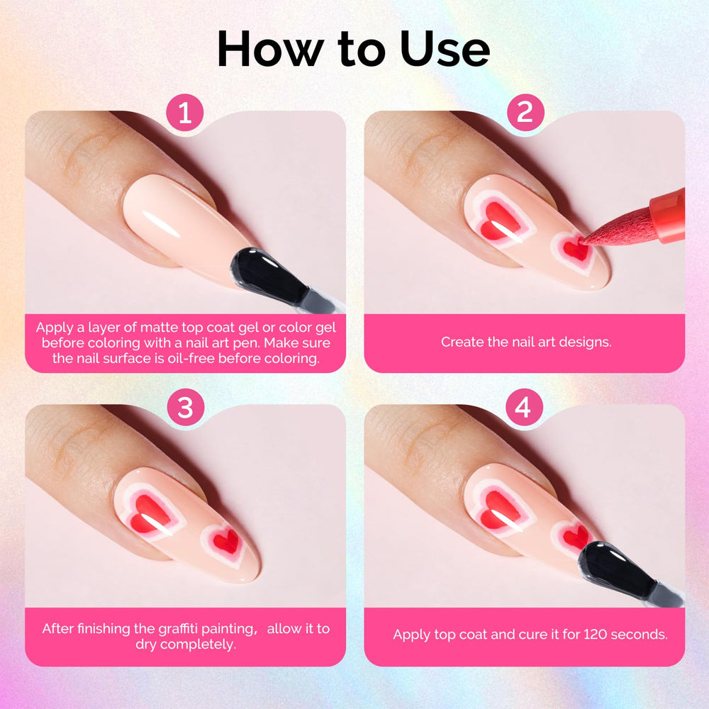 MelodySusie durable color-rich pens with no fading on deep polishes