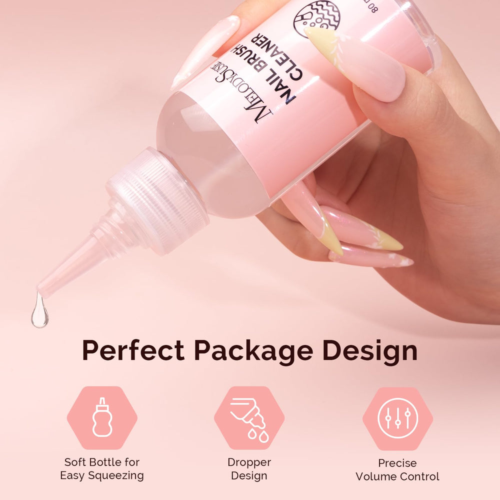 MelodySusie easy-dispense dropper minimizes spills for precise cleaning.