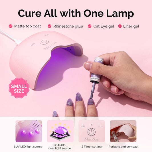 MelodySusie gel-nail-polish-set with eight colors for vibrant, long-lasting looks.