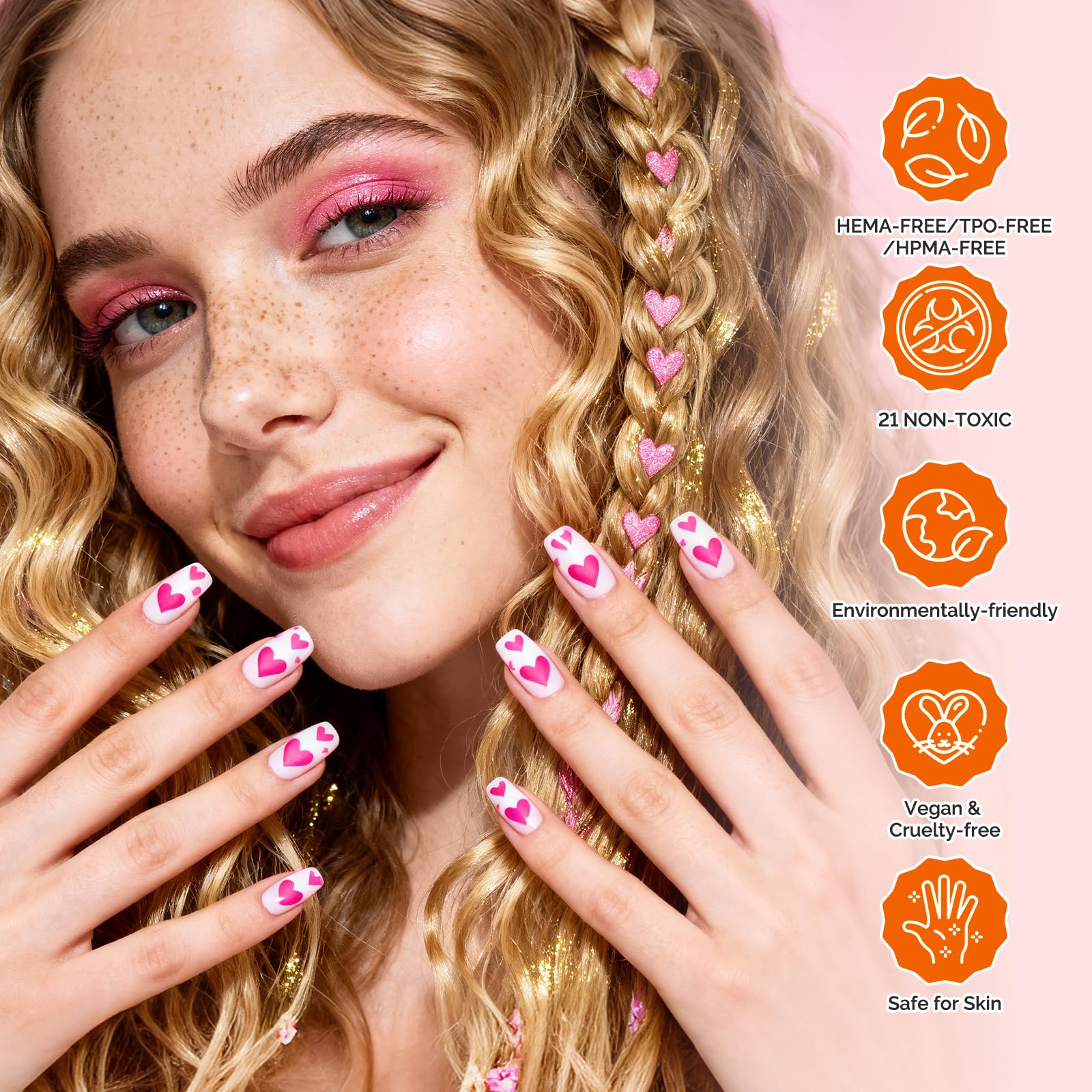 MelodySusie glassy top coat bottle with a glossy finish emphasized