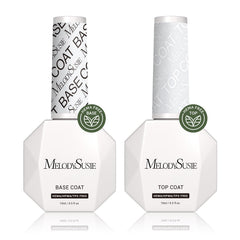 MelodySusie Hema-free base coat bottle improves adhesion for long-lasting manicure.
