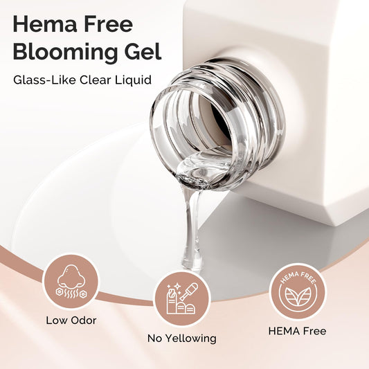 MelodySusie Hema-Free Blooming Gel translucent texture for soft seamless blends