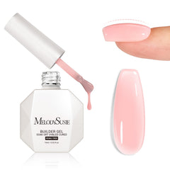 MelodySusie hema-free milky pink gel bottle for safe sculpting and thickening nails.