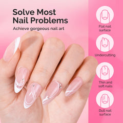 MelodySusie Hema Free Builder Gel cured under UV/LED lamp for quick building
