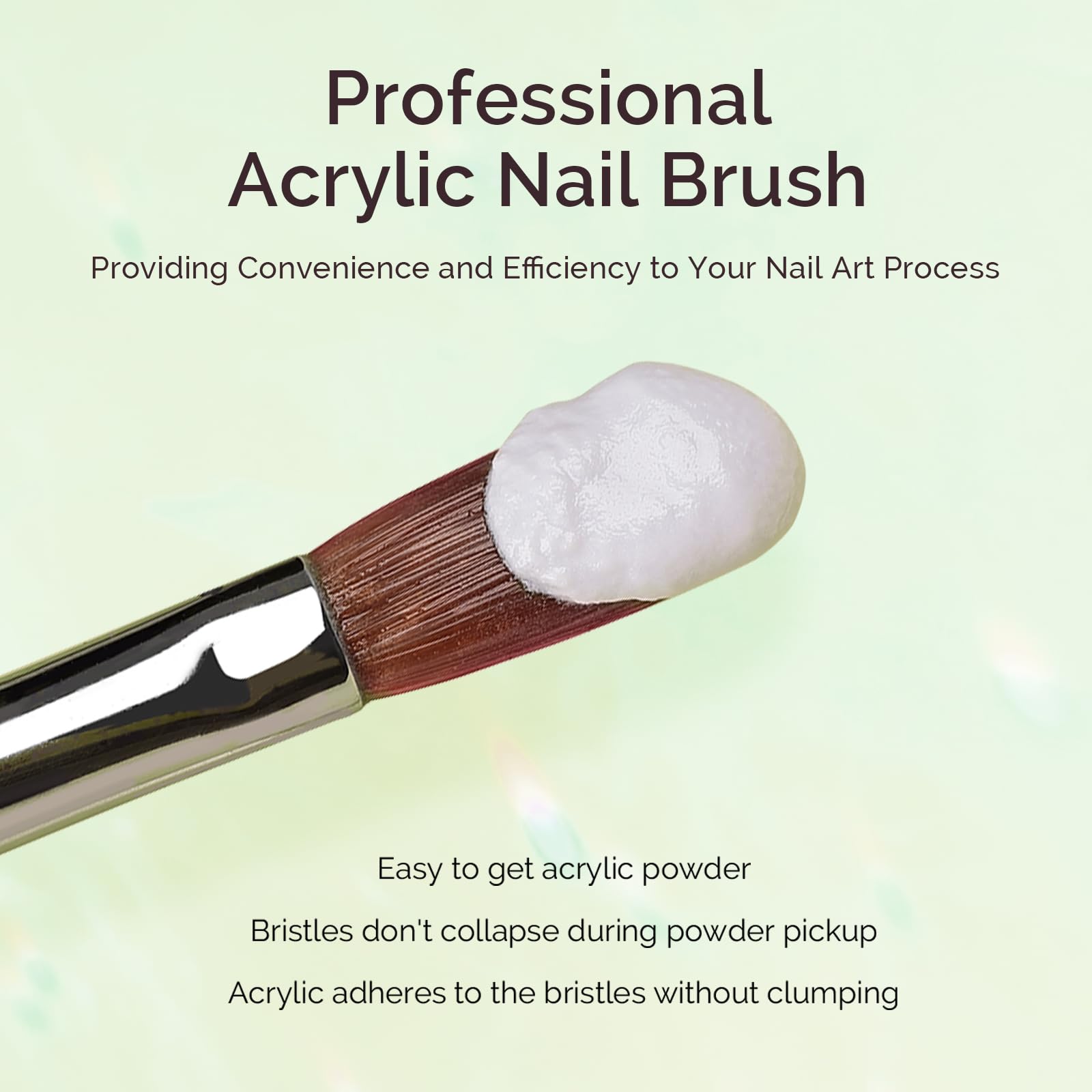 MelodySusie Kolinsky brush ergonomic handle provides comfortable grip and precise control