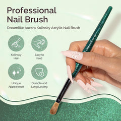 MelodySusie Kolinsky brush silver ferrule detail emphasizes durable, long-lasting performance