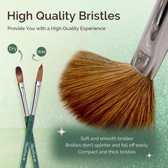 MelodySusie Kolinsky brush UV builder gel compatibility enables versatile nail art use