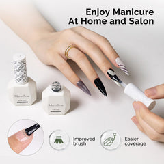 MelodySusie LED/UV cure in 60–90 seconds for quick salon-ready results.
