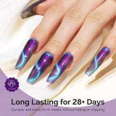 MelodySusie close-up nails show long-lasting gloss for weeks