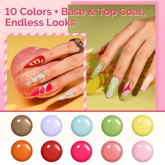 MelodySusie mini UV light P-ART09F enables quick cures for durable gel tips.