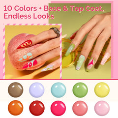 MelodySusie mini UV light P-ART09F enables quick cures for durable gel tips.